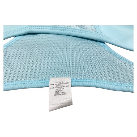 Fila Sport Women’s Medium Impact Racerback Keyhole Padded Blue Sport Bra Size 2X - Picture 11 of 15